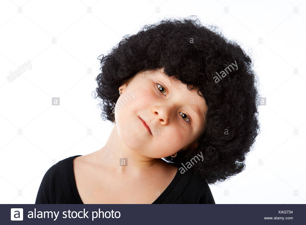 Studio Posing Wig Young Younger Child Girl Girls