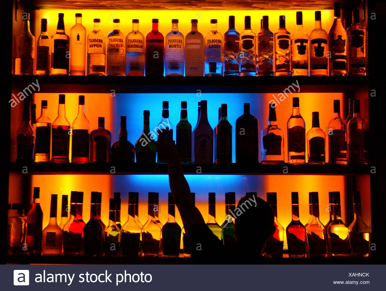 Bar Bottles High Resolution Stock Photography and Images Alamy