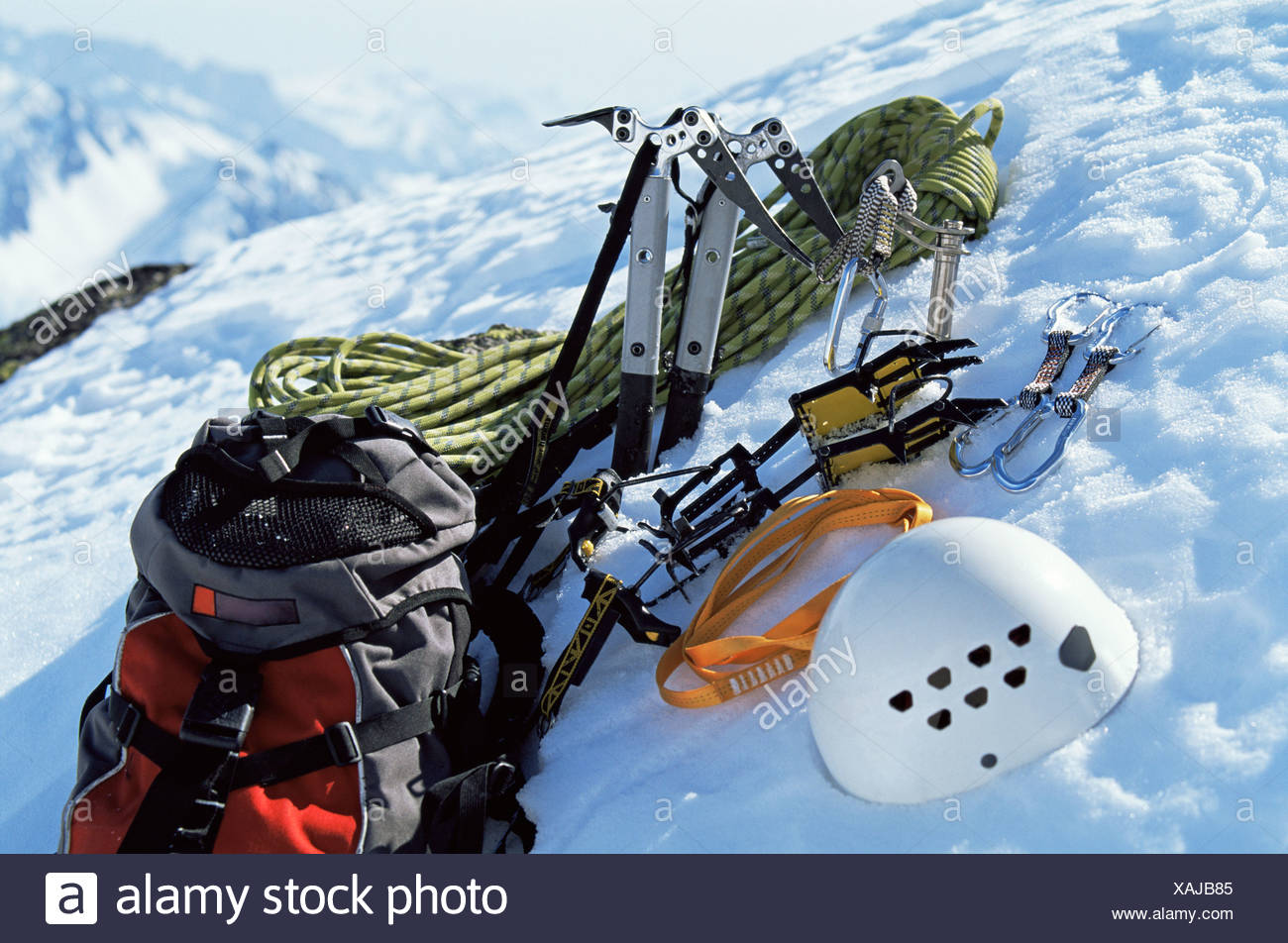 mountain climbing equipment