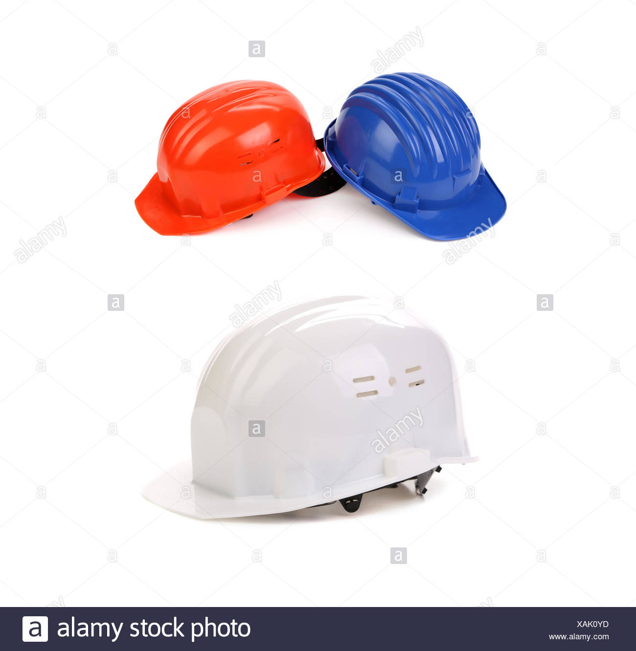 red white and blue hard hat
