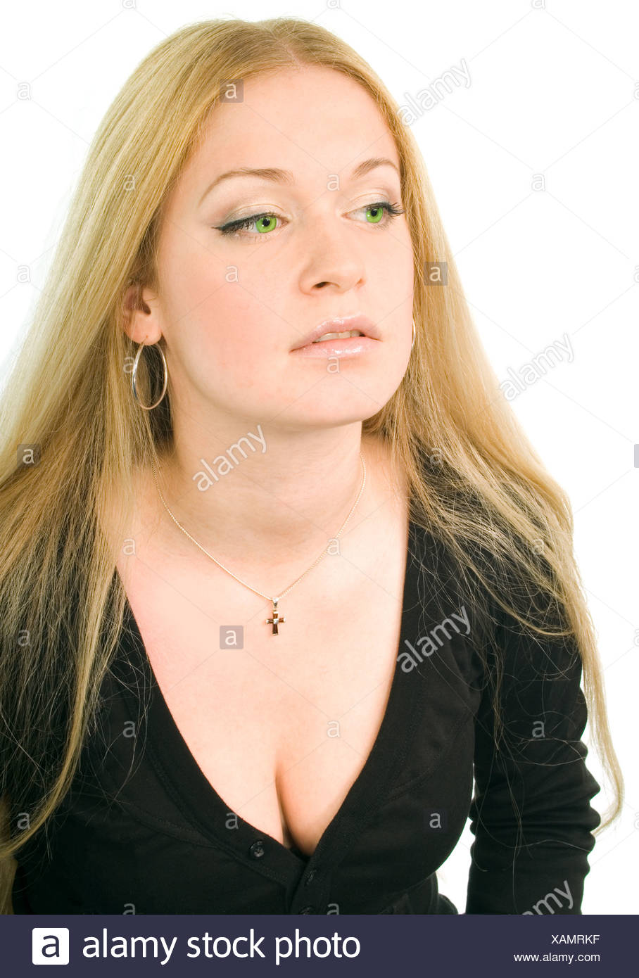 Pretty Green Eyed Blonde Stock Photo 281970067 Alamy