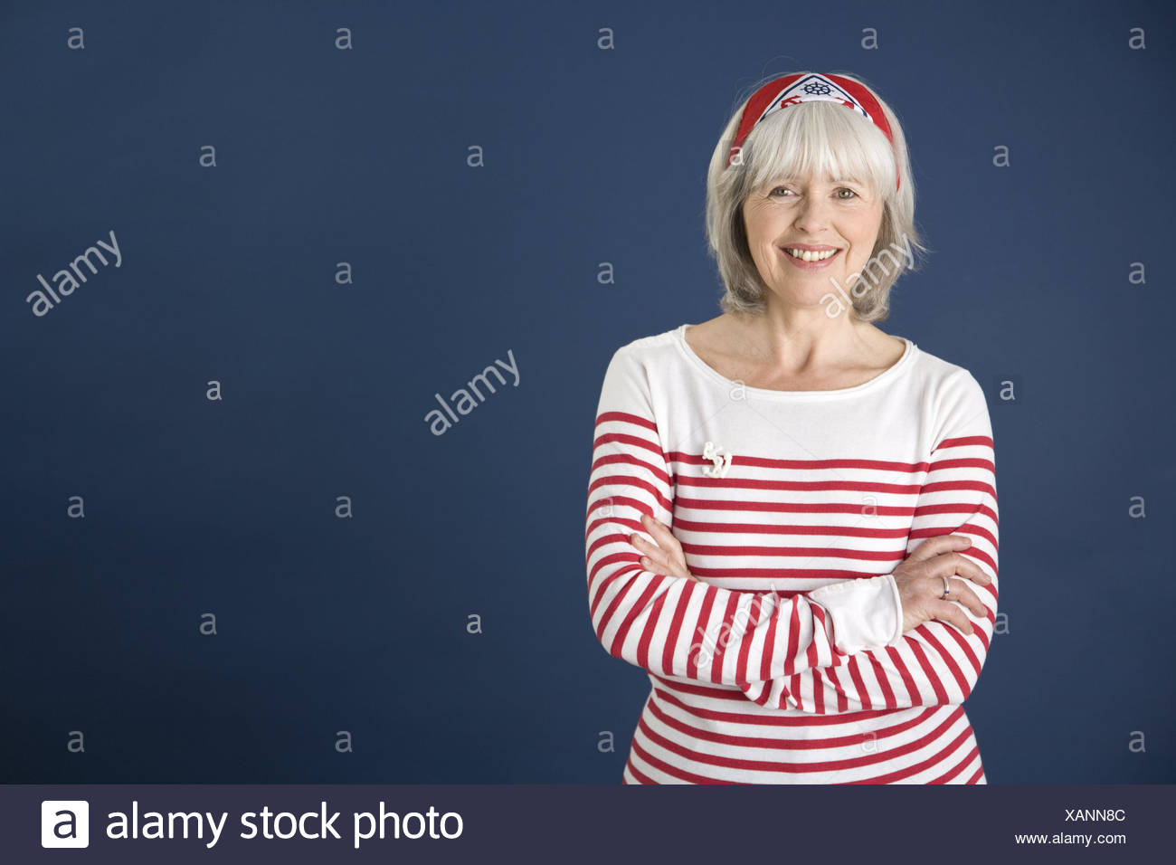 Senior Course Youthfully Hair Band Pullovers Red White Smile