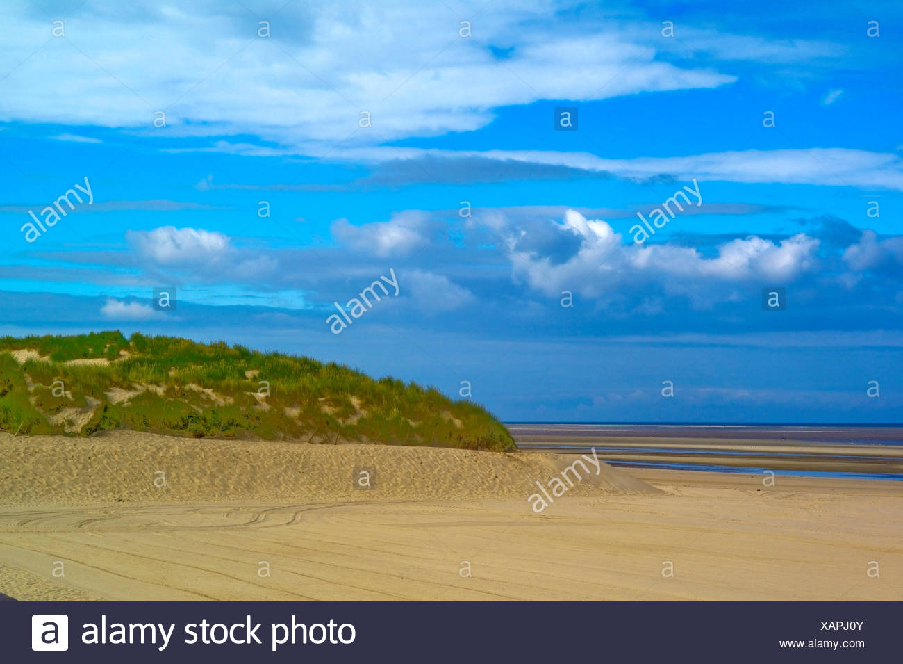 Dune Landscape Near Touquet Paris Plage France Nord Pas De