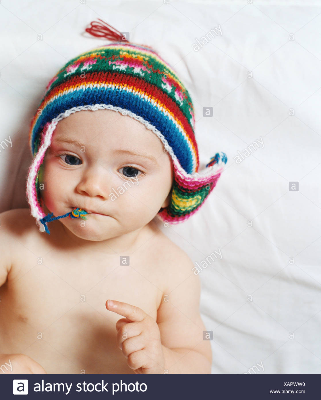 baby wearing beanie