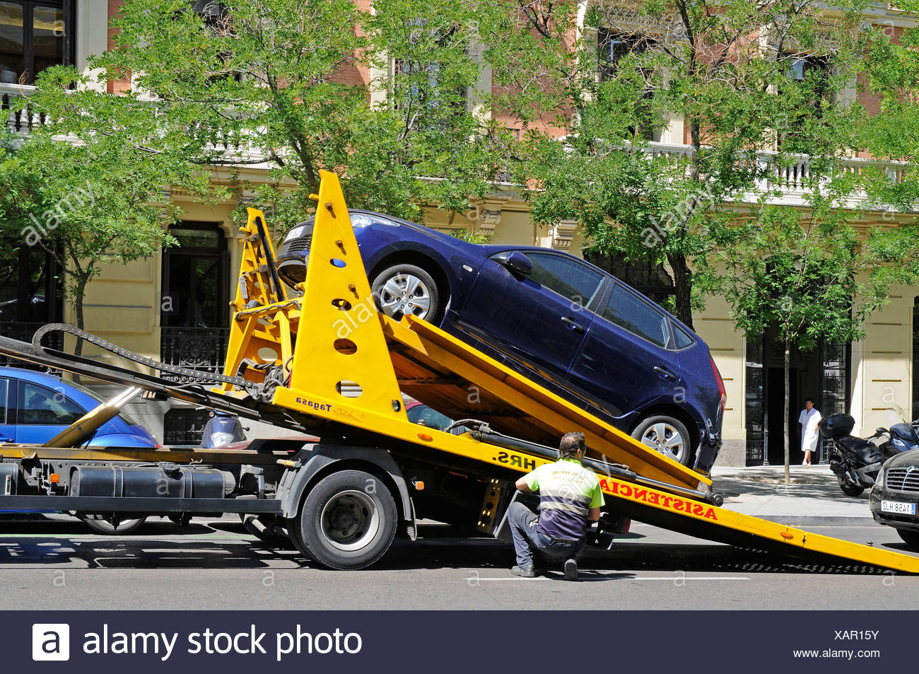 Illegal Car Parking Tow Away High Resolution Stock Photography and