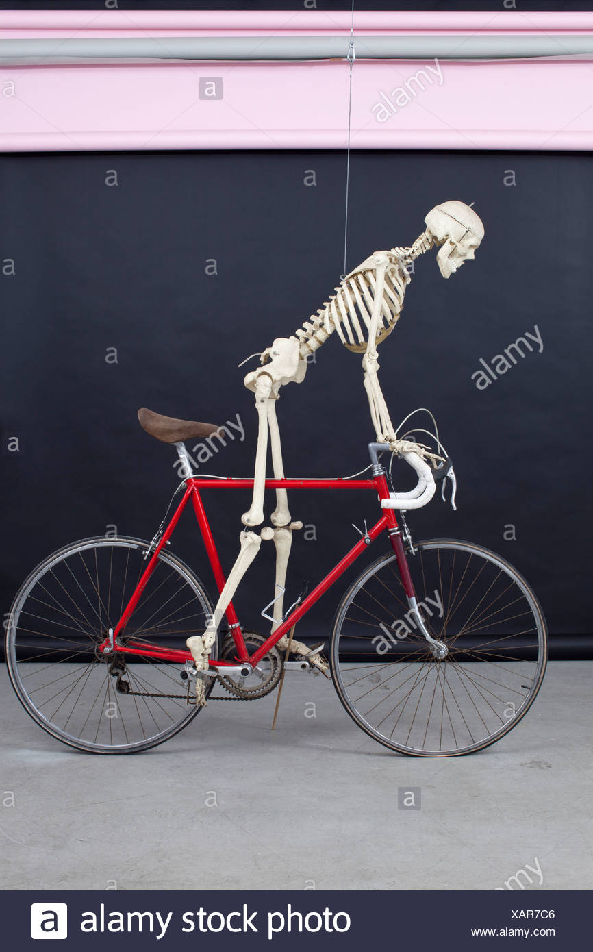 Skeleton On A Bike High Resolution Stock Photography and