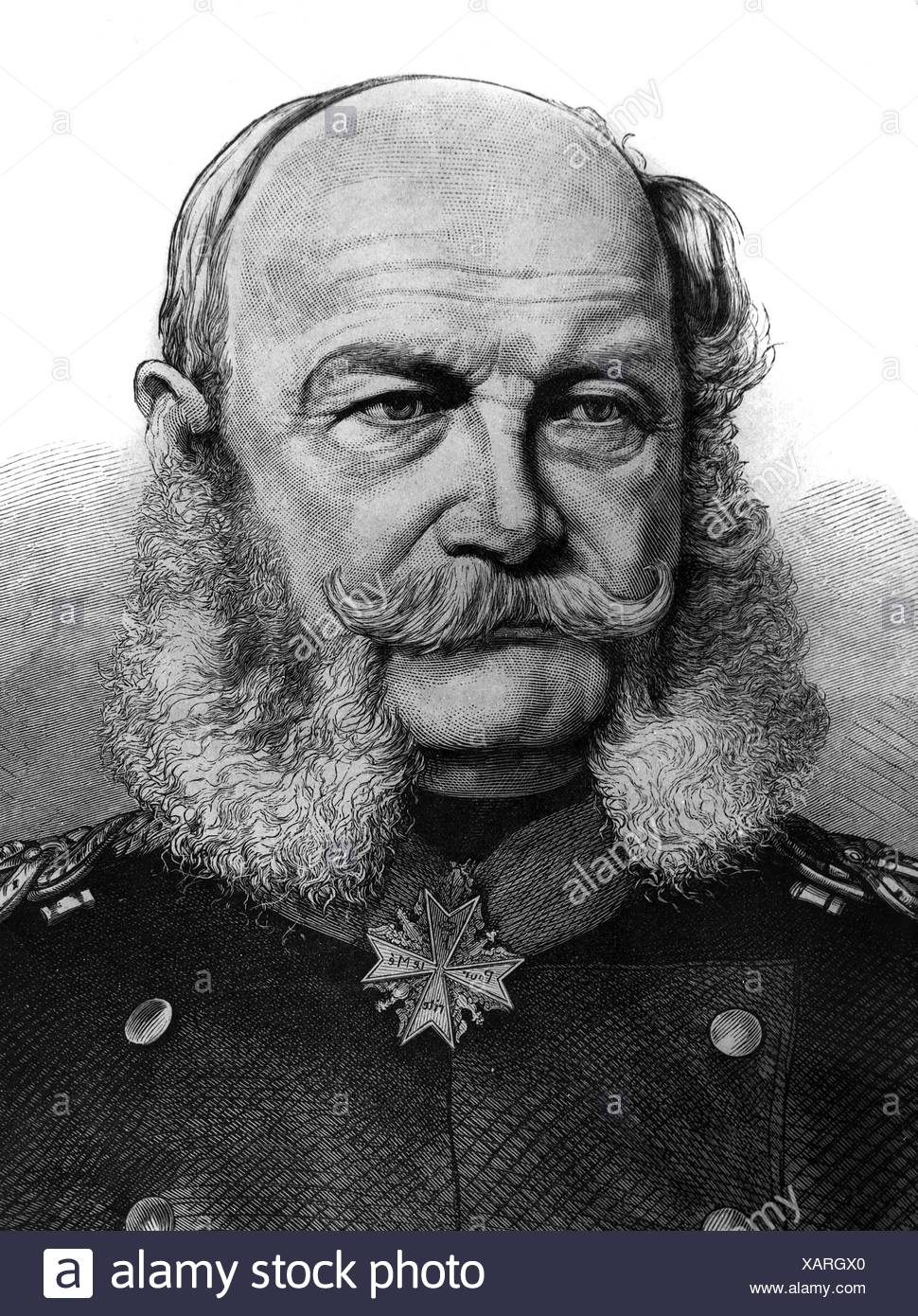 Wilhelm I 22 3 1797 9 3 18 German Emperor 1871 18 Portrait Wood Engraving 1870 Stock Photo Alamy
