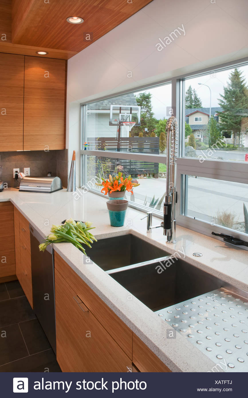 Countertop And Window Of Contemporary Kitchen Victoria Vancouver