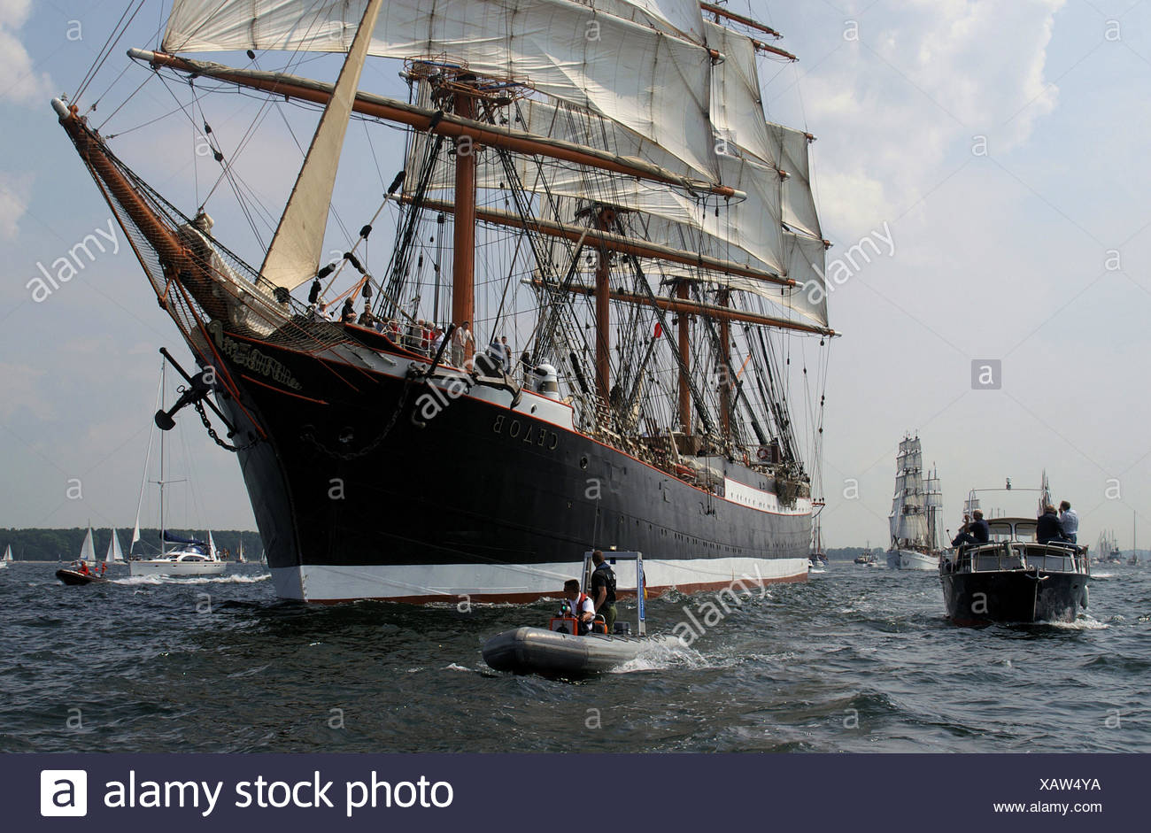sail keel Northern Germany kieler hafen kieler frde kieler woche windjammer Stock Photo