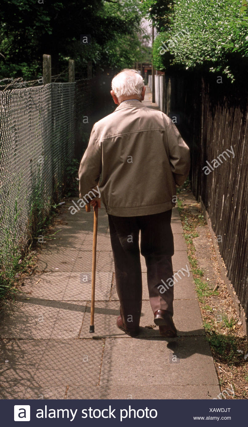 Old Person Walking Stick Feet High Resolution Stock Photography and ...