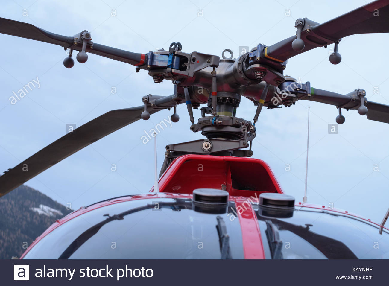 Helicopter Rotor Blades Stock Photos & Helicopter Rotor Blades Stock