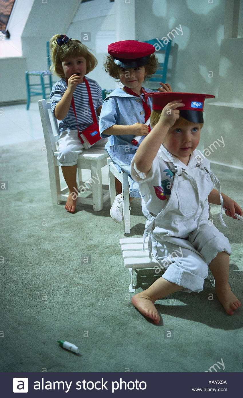Children Boy Girl To Train Games Inside At Home