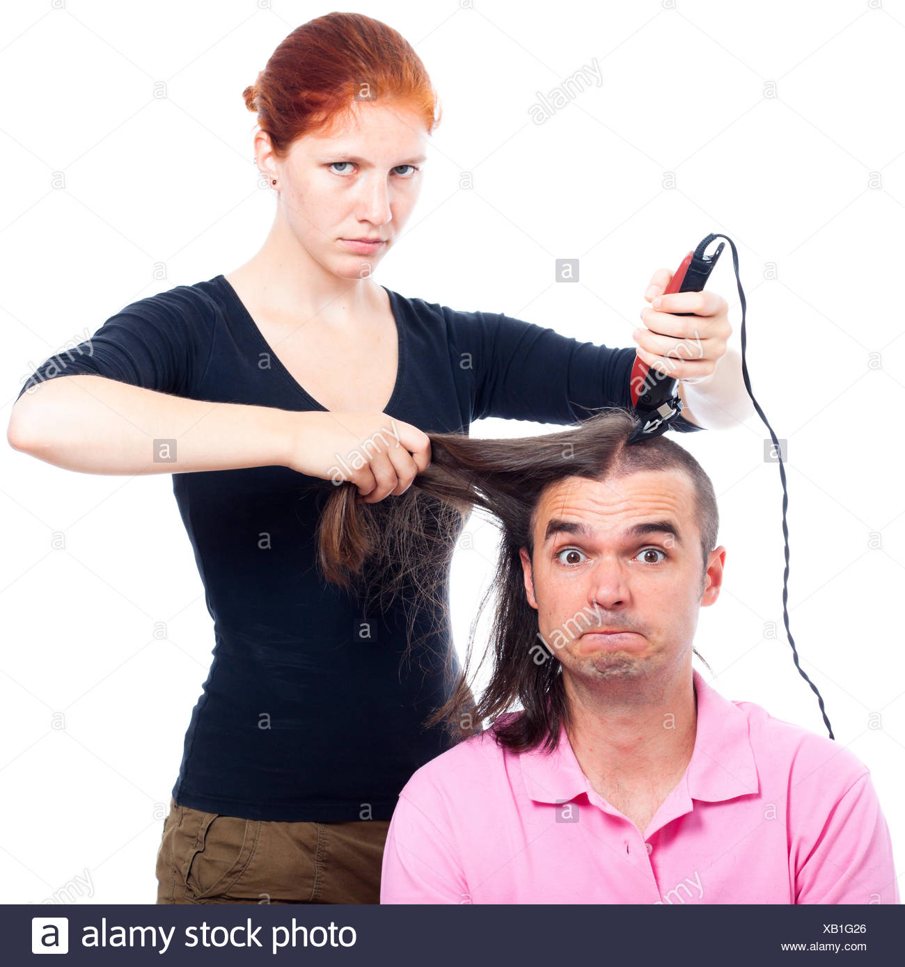 Funny Crazy Hairdresser Haircut Hair Man Woman Humans