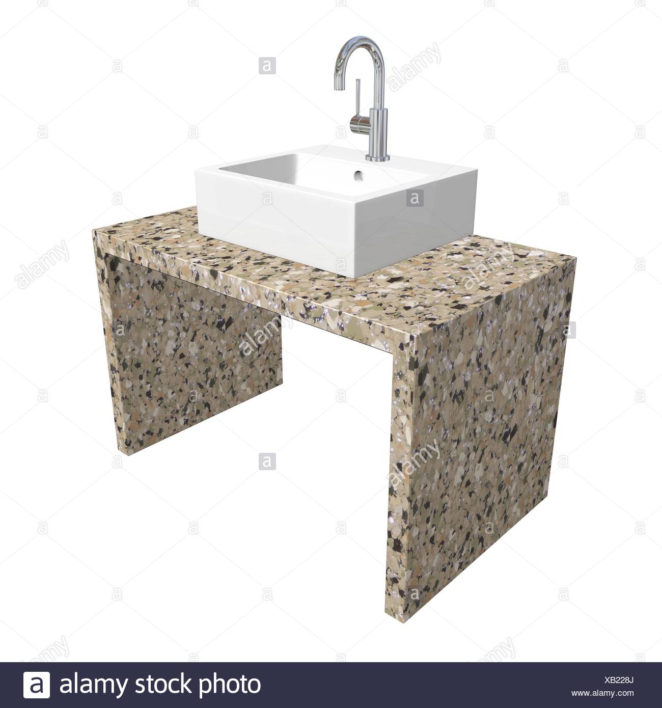Modern Bathroom Sink Set With Ceramic Or Acrylic Wash Basin