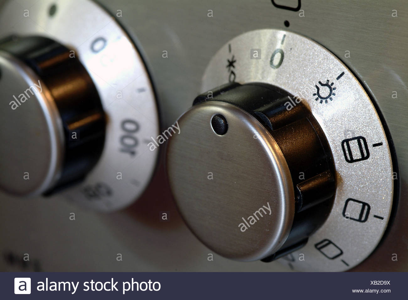Electric Oven Detail Thermostat Blur Household Household