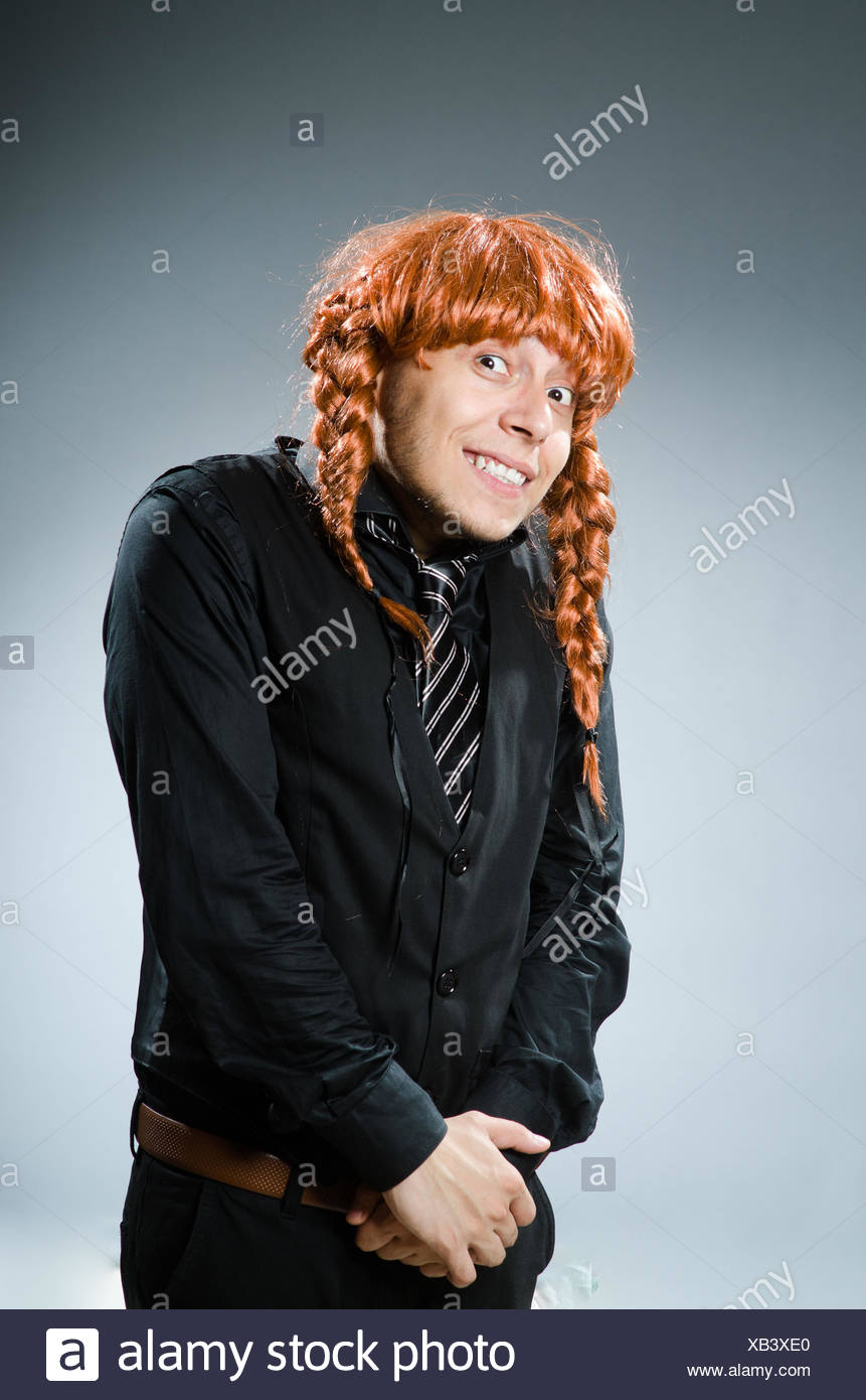 red wig guy