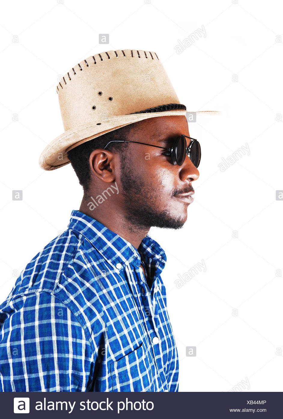 black man in cowboy hat