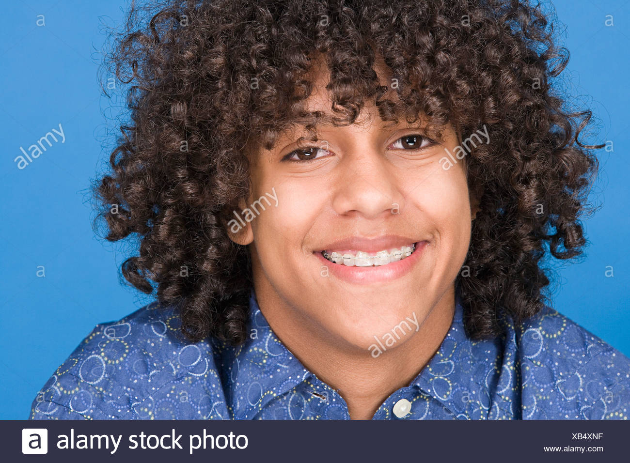 Black Teenage Boy Curly Hair Stock Photos Black Teenage Boy