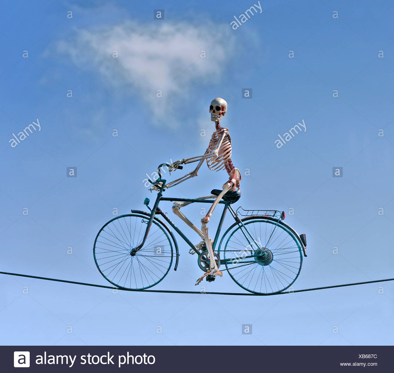 Skeleton On A Bike High Resolution Stock Photography and Images Alamy