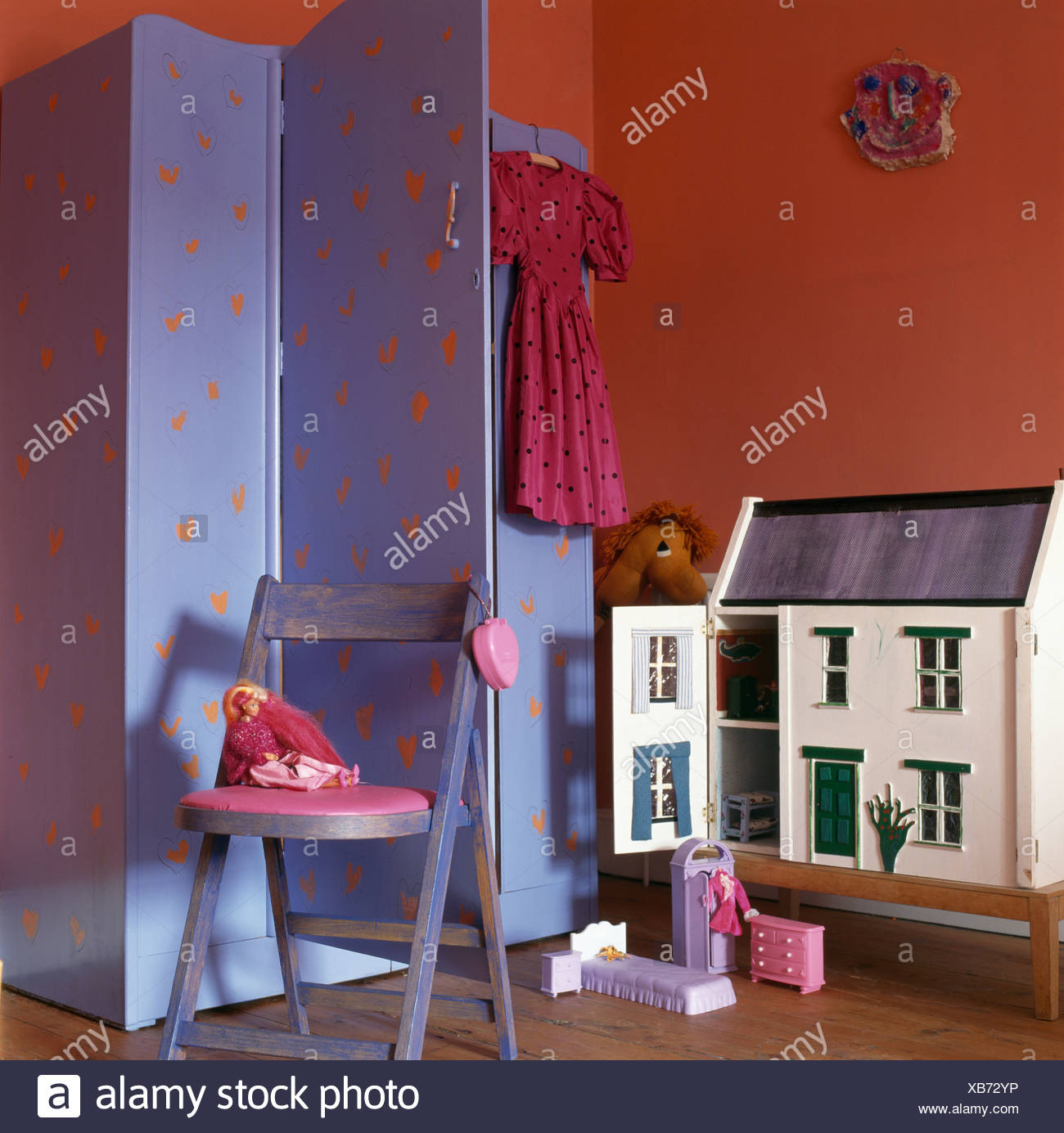 blue dolls house