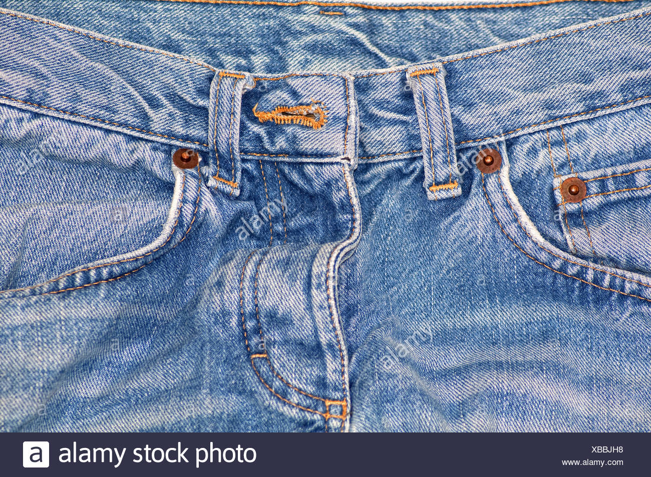 blue jean trousers