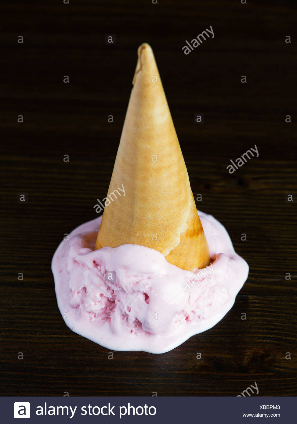 Cone Ice Cream Upside Down High Resolution Stock Photography and Images
