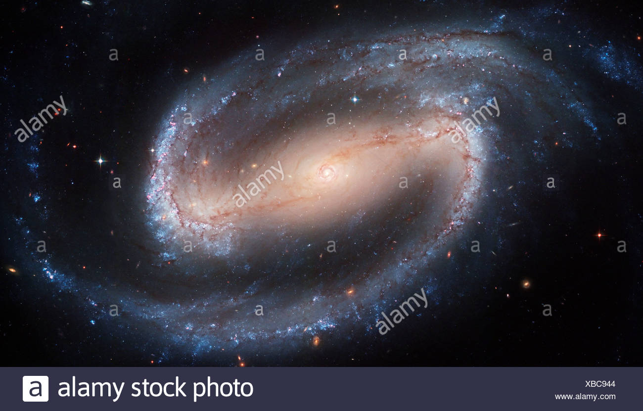 Barred Spiral Galaxy Stock Photo Alamy