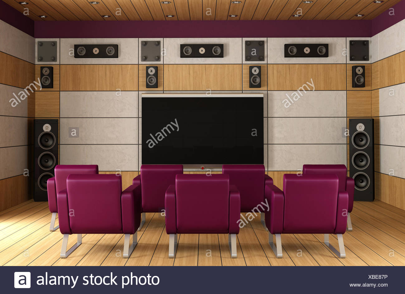 wooden home theater