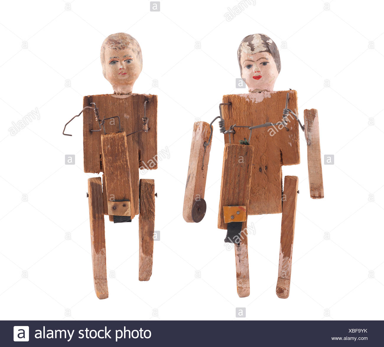 vintage wooden dolls