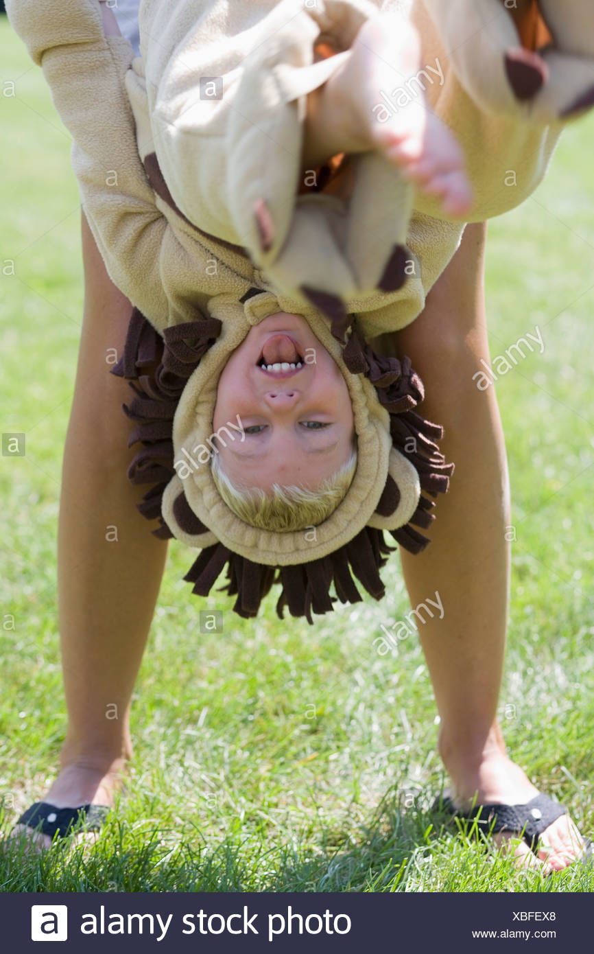 Boy Being Held Upside Down High Resolution Stock Photography And Images