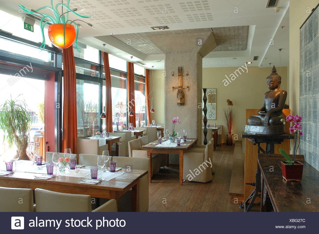 Restaurant Au Quai Altona Hamburg Germany Stock Photo Alamy