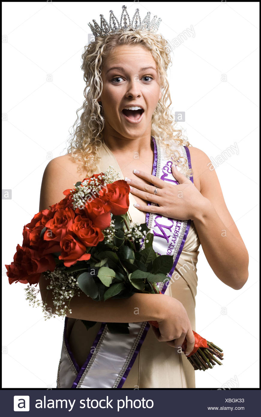 Beauty Queen Pageant Sash High Resolution Stock Photography and Images