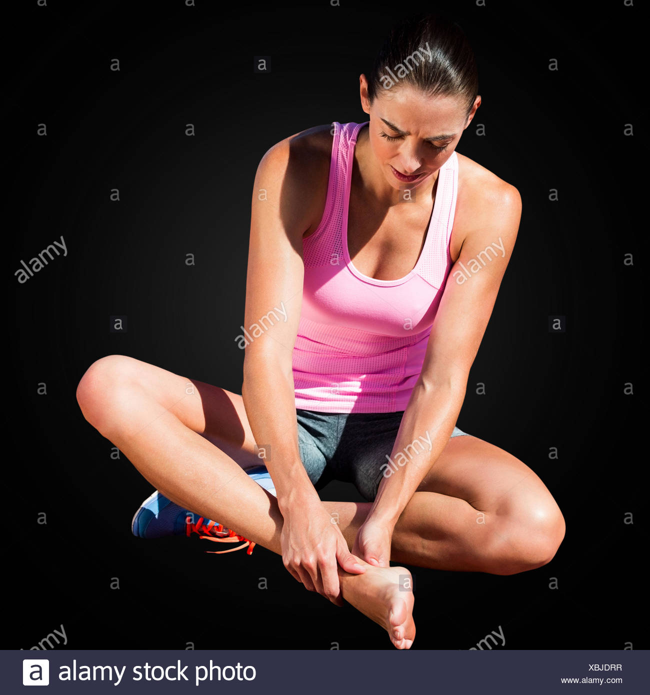 Hurting Her Foot Stock Photos & Hurting Her Foot Stock Images Alamy