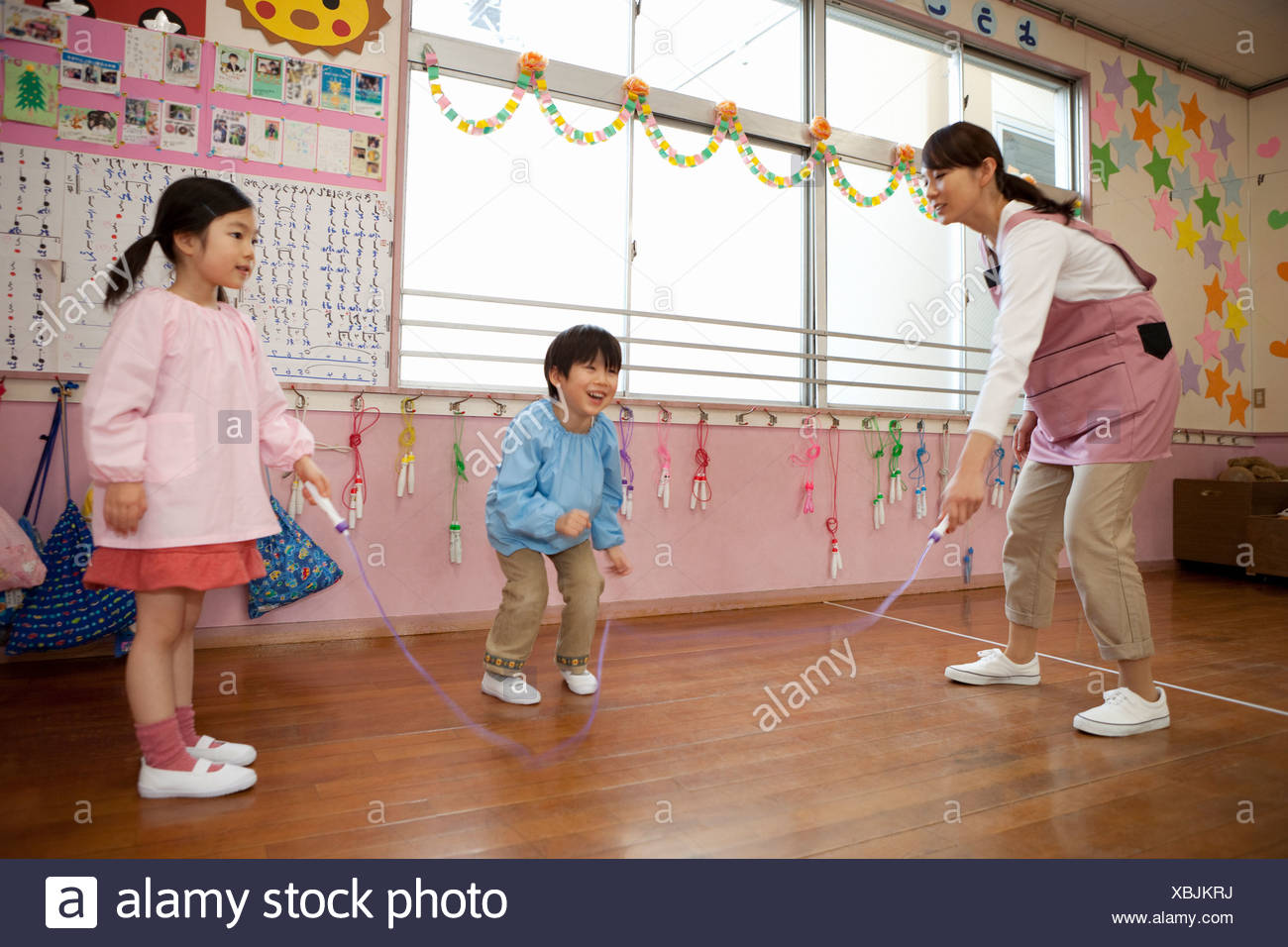 Jumping Rope Children Stock Photos & Jumping Rope Children Stock Images
