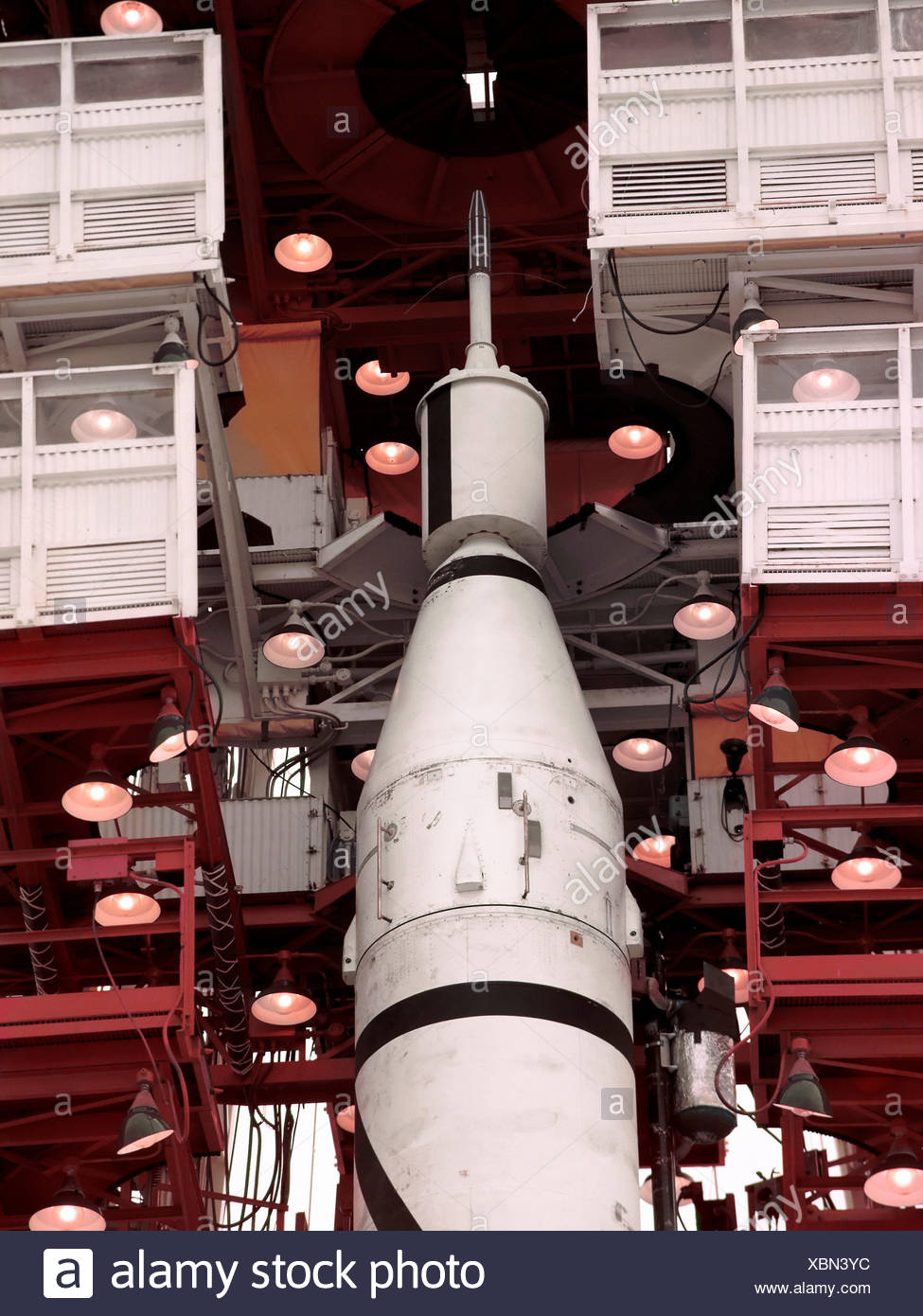 Explorer 1 Atop Juno Rocket In Gantry Stock Photo Alamy