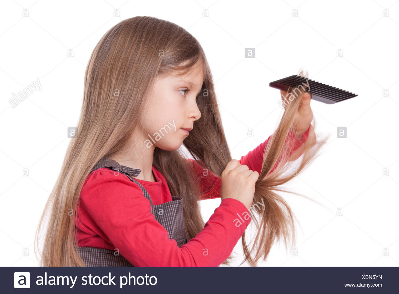 Hairs Hairdo Comb Child Combing Girl Girls Children Kids
