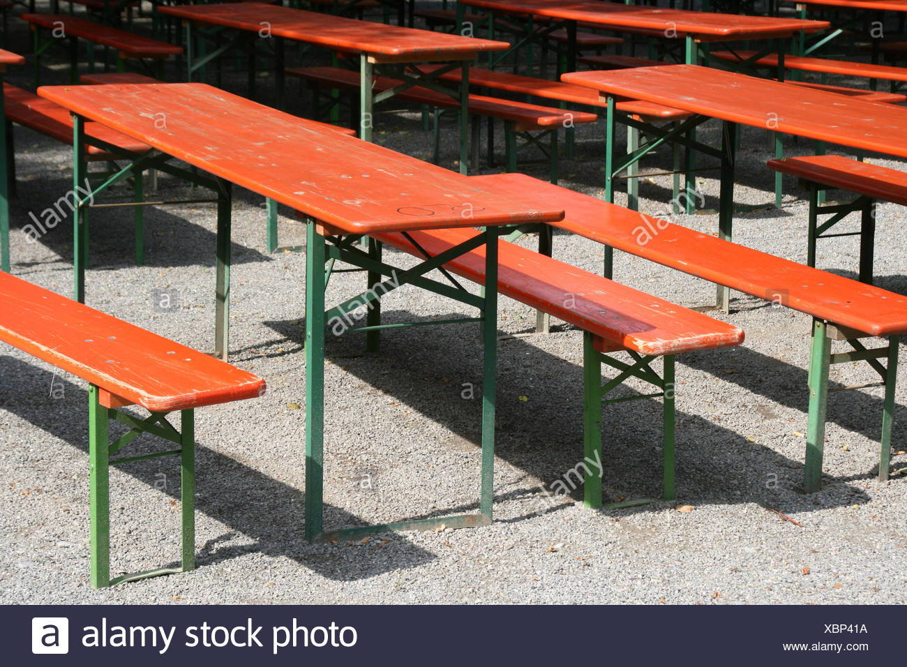 Bavaria Benches Beer Garden Tables Day Of Rest Shaddow Shadow Inn