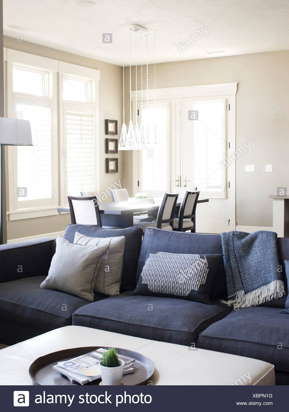 Usa Utah Provo Sofa In Luxury Home Stock Photo 282626556 Alamy