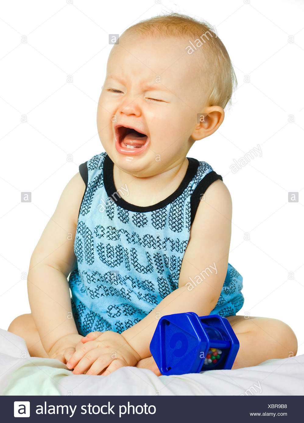 cute baby boy crying