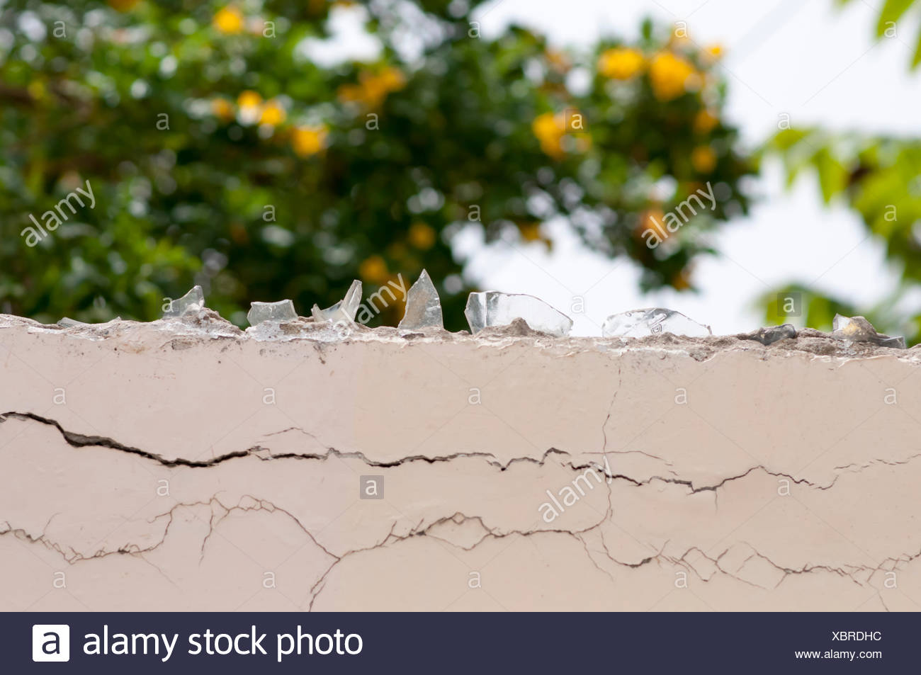 Broken Glass Wall Security High Resolution Stock Photography and Images