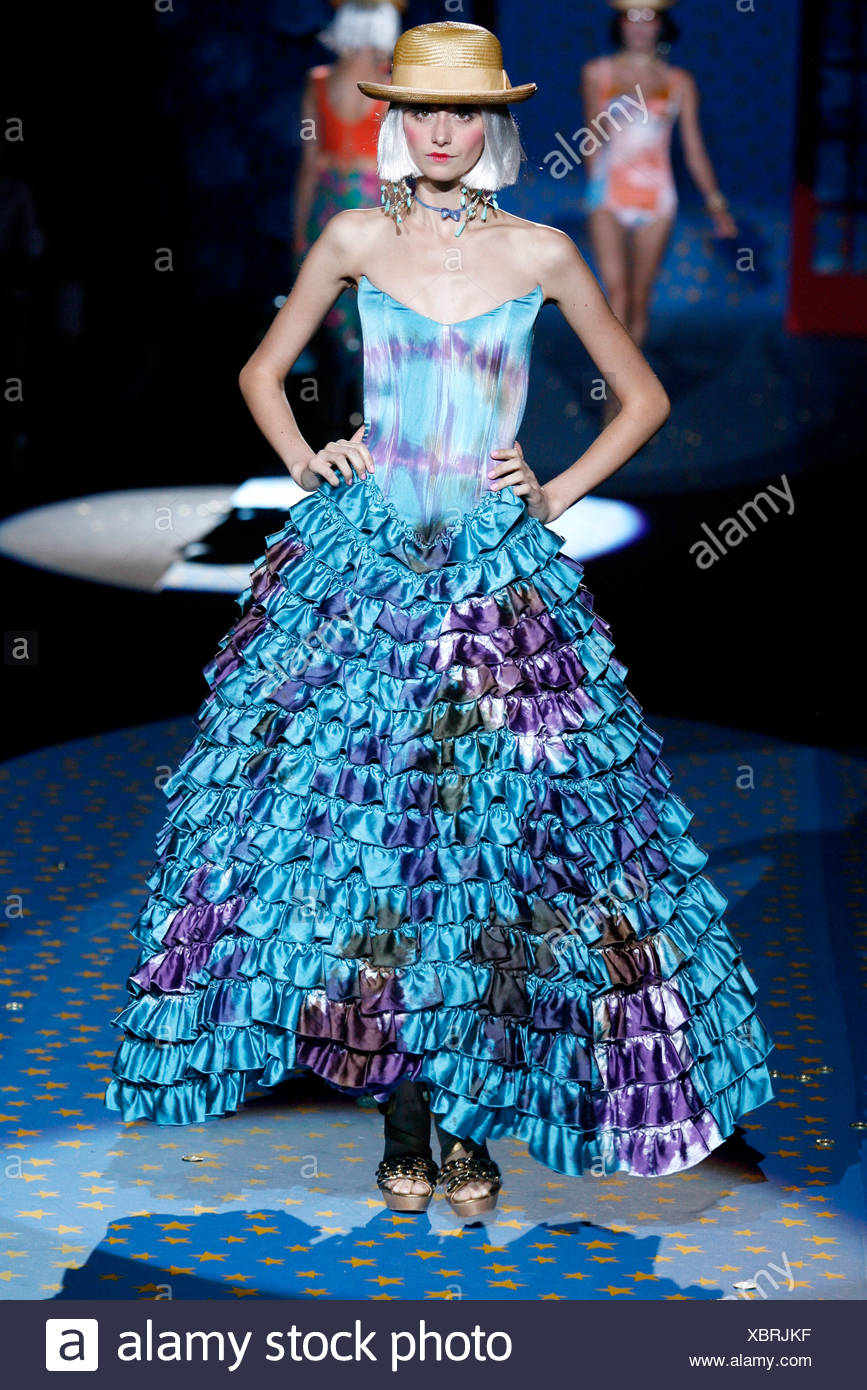tie dye ball gown