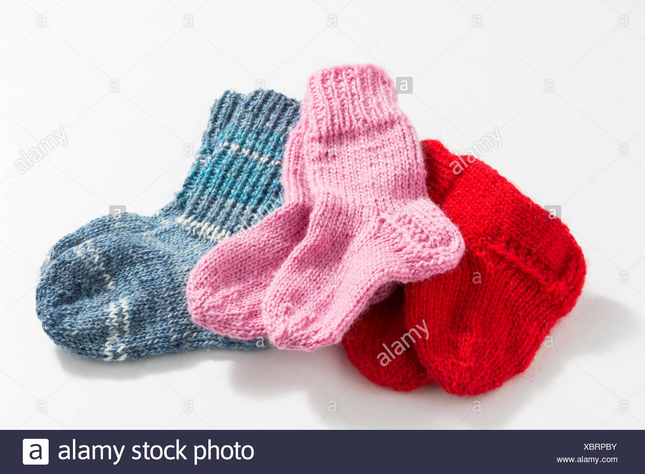 hand knitted baby socks
