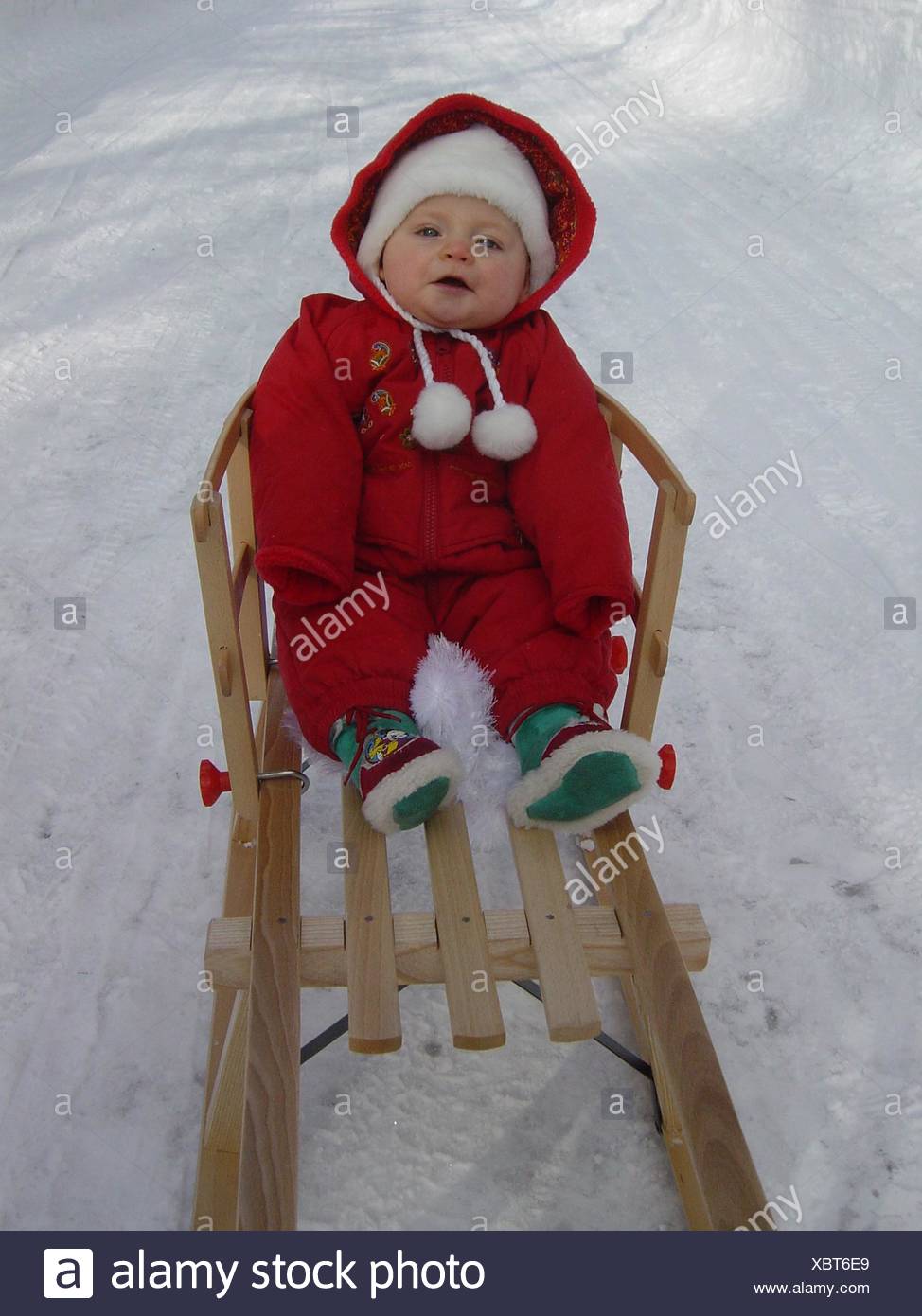 baby girl toboggan
