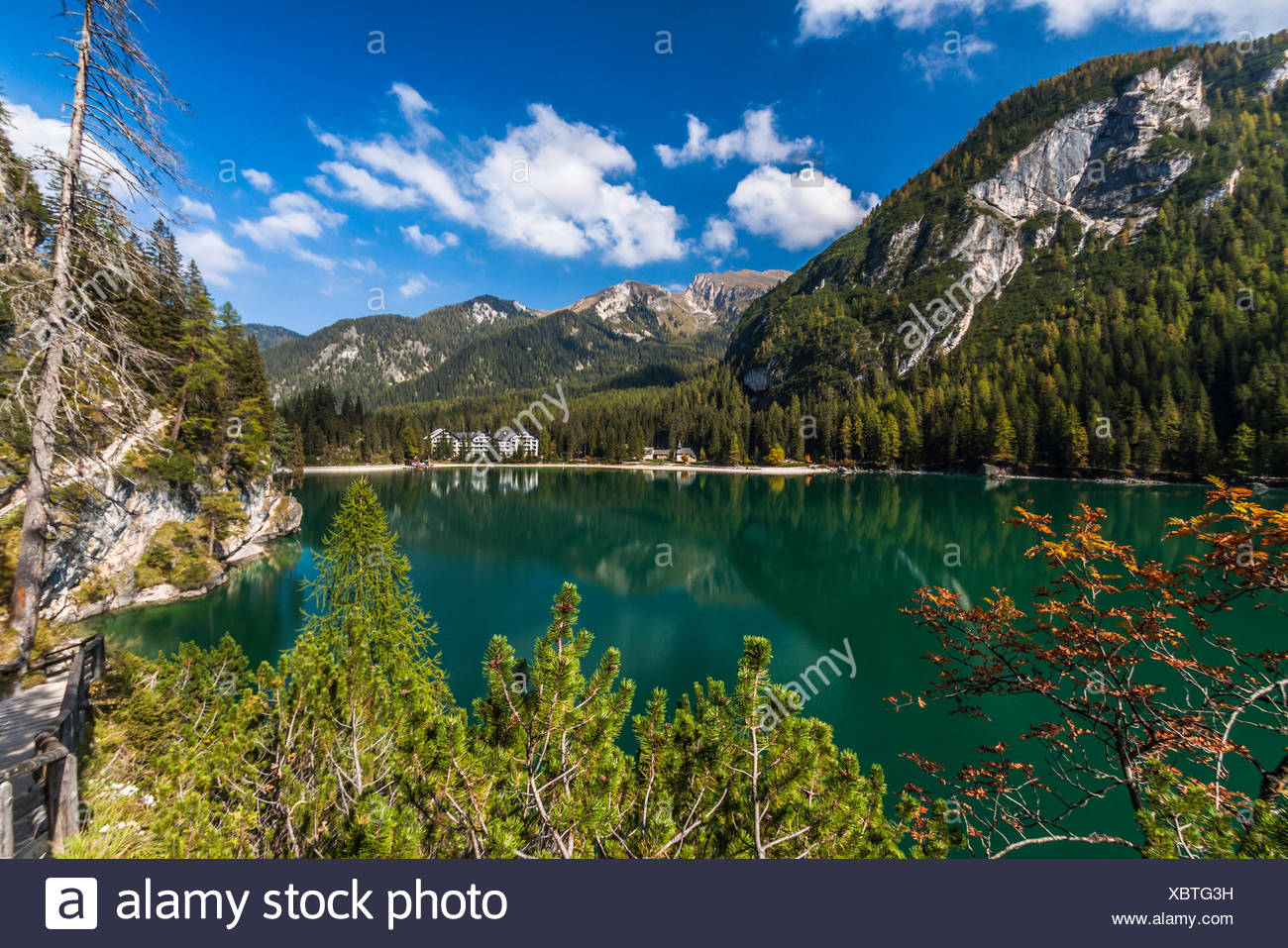 Lake Braies Lake Lago Di Braies Prags Braies Braies Valley
