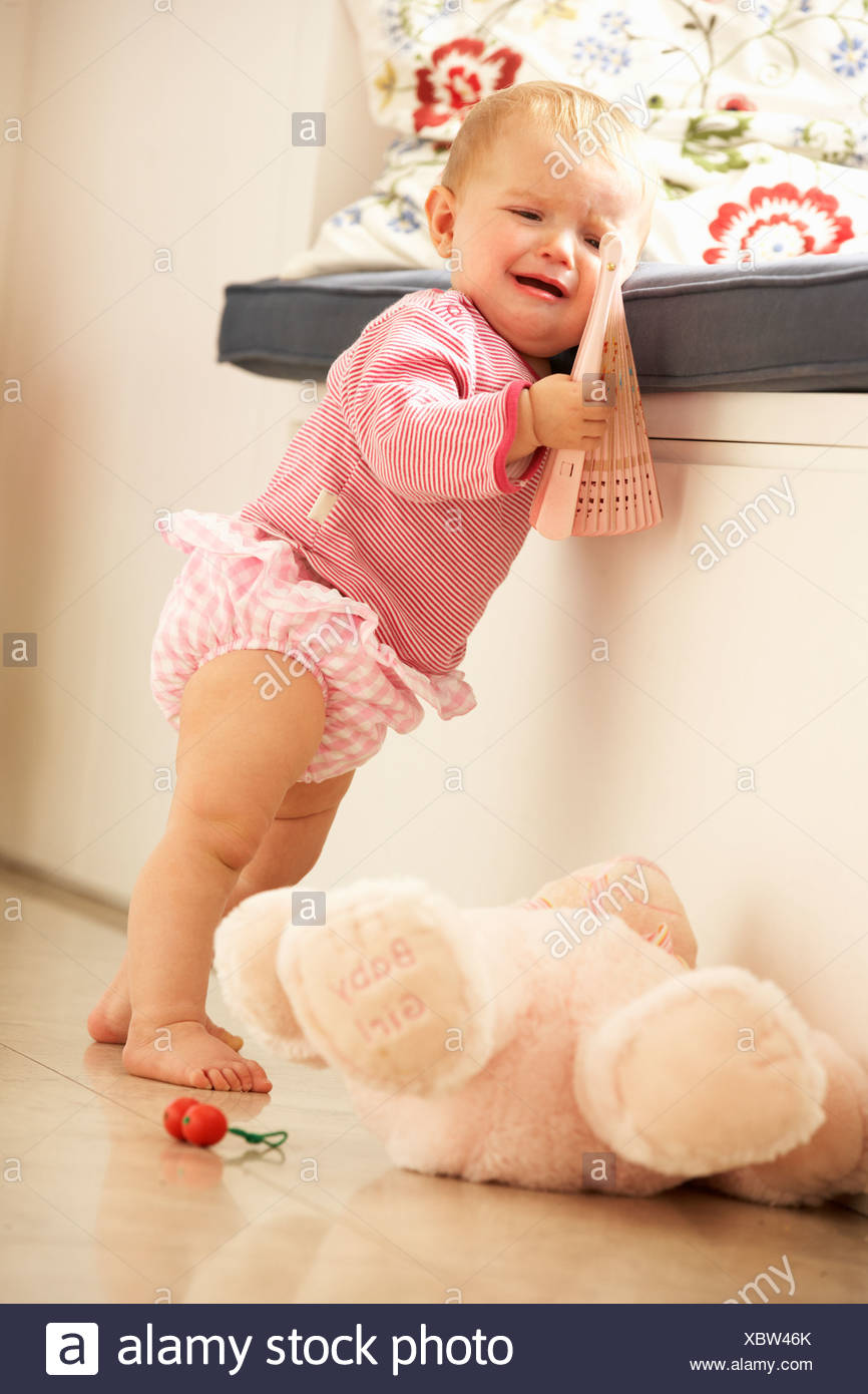 baby learning to stand up