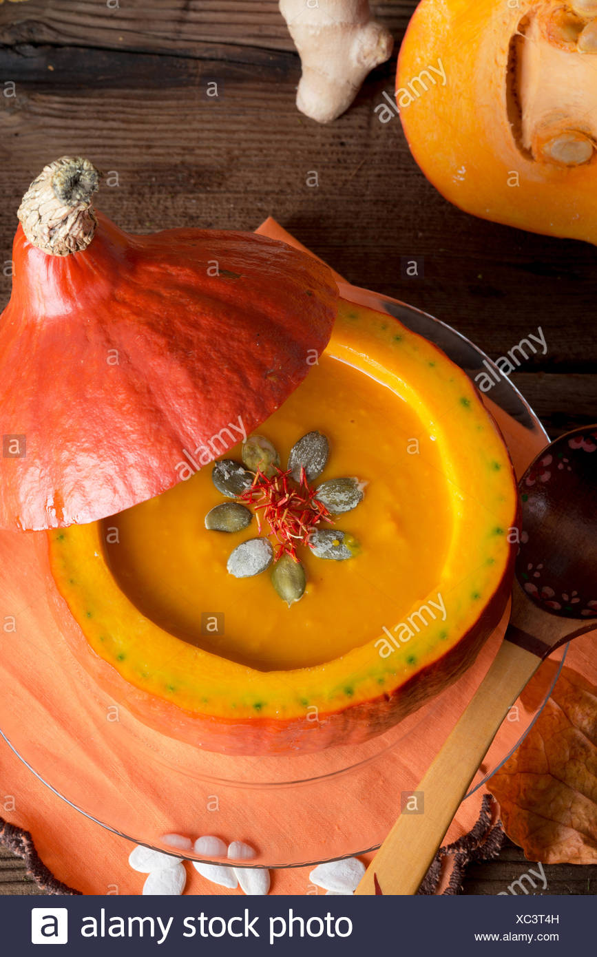 pumpkin soup Stock Photo