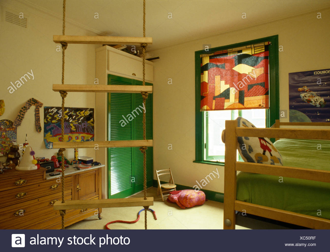 Childs Rope Ladder High Resolution Stock Photography and Images - Alamy