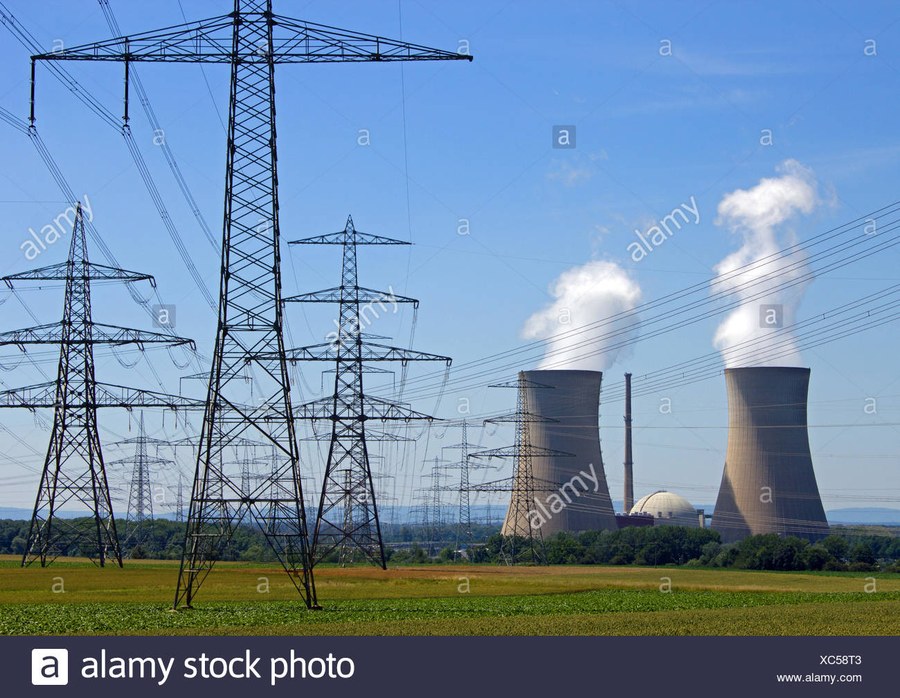 nuclear power station Stock Photo