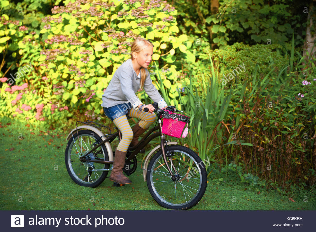 girl riding a bike
