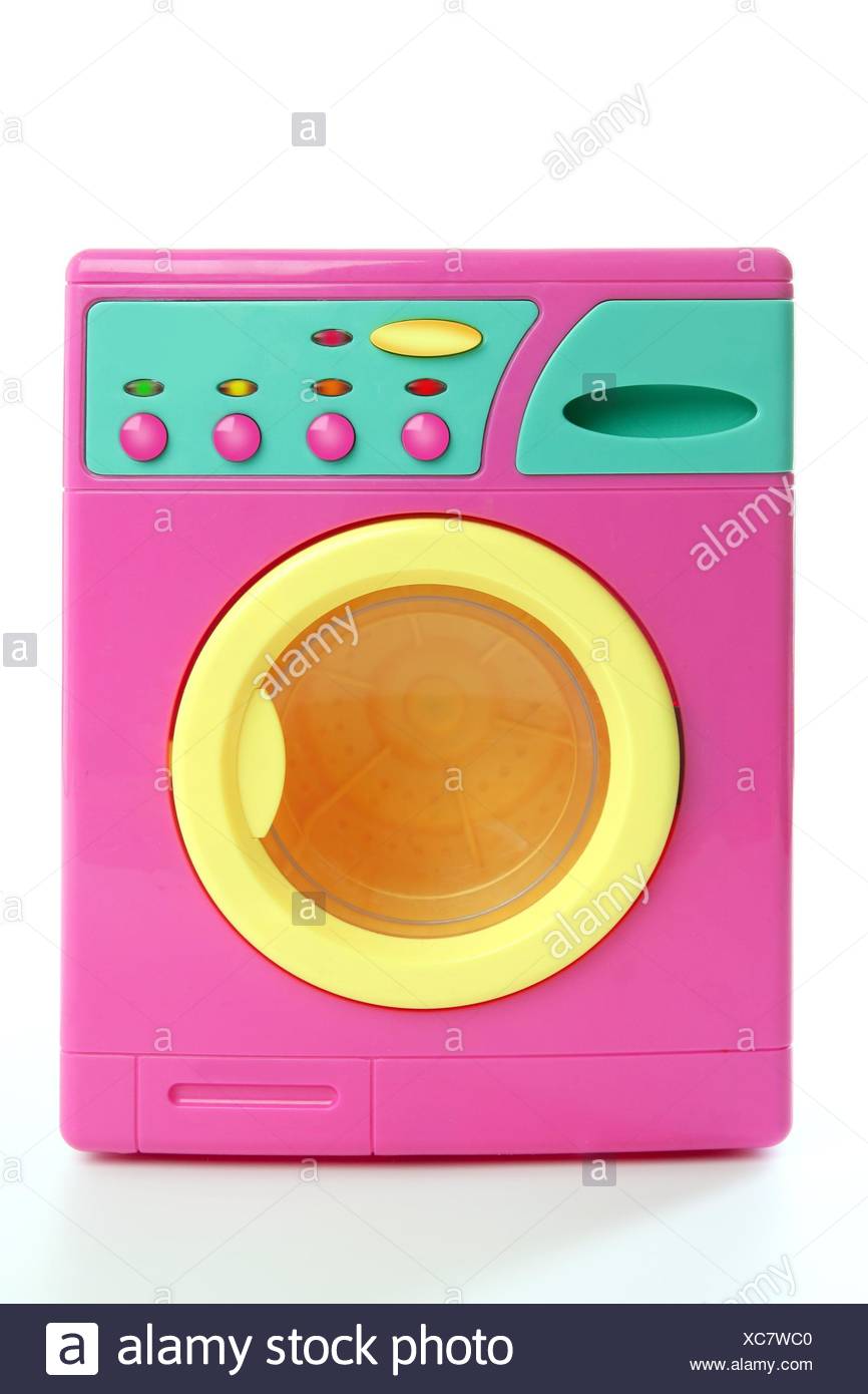 pink toy washing machine